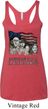 Ladies Three Stooges Tanktop Rushmorons Tri Blend Racerback Tank Top