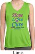 Ladies Thyroid Cancer Hope Love Cure Dry Wicking Sleeveless Shirt
