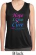 Ladies Thyroid Cancer Hope Love Cure Dry Wicking Sleeveless Shirt