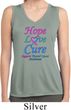 Ladies Thyroid Cancer Hope Love Cure Dry Wicking Sleeveless Shirt