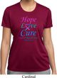 Ladies Thyroid Cancer Hope Love Cure Dry Wicking T-shirt