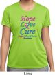 Ladies Thyroid Cancer Hope Love Cure Dry Wicking T-shirt