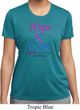 Ladies Thyroid Cancer Hope Love Cure Dry Wicking T-shirt