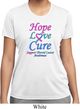 Ladies Thyroid Cancer Hope Love Cure Dry Wicking T-shirt