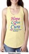 Ladies Thyroid Cancer Hope Love Cure Ideal Racerback