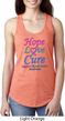 Ladies Thyroid Cancer Hope Love Cure Ideal Racerback