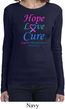 Ladies Thyroid Cancer Hope Love Cure Long Sleeve