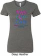 Ladies Thyroid Cancer Hope Love Cure Longer Length Shirt