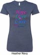 Ladies Thyroid Cancer Hope Love Cure Longer Length Shirt