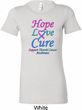 Ladies Thyroid Cancer Hope Love Cure Longer Length Shirt