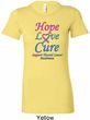 Ladies Thyroid Cancer Hope Love Cure Longer Length Shirt