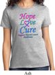Ladies Thyroid Cancer Hope Love Cure T-shirt