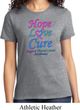 Ladies Thyroid Cancer Hope Love Cure T-shirt