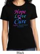 Ladies Thyroid Cancer Hope Love Cure T-shirt