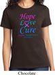 Ladies Thyroid Cancer Hope Love Cure T-shirt