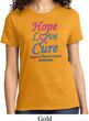 Ladies Thyroid Cancer Hope Love Cure T-shirt