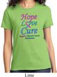 Ladies Thyroid Cancer Hope Love Cure T-shirt
