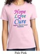 Ladies Thyroid Cancer Hope Love Cure T-shirt
