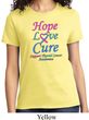 Ladies Thyroid Cancer Hope Love Cure T-shirt