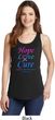 Ladies Thyroid Cancer Hope Love Cure Tank Top