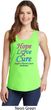 Ladies Thyroid Cancer Hope Love Cure Tank Top