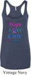 Ladies Thyroid Cancer Hope Love Cure Tri Blend Racerback