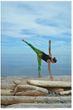 Ladies Tie Dye Leggings - Moss Green