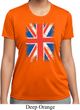 Ladies UK Flag Shirt Union Jack Moisture Wicking Tee T-Shirt