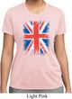 Ladies UK Flag Shirt Union Jack Moisture Wicking Tee T-Shirt