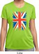 Ladies UK Flag Shirt Union Jack Moisture Wicking Tee T-Shirt