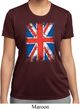 Ladies UK Flag Shirt Union Jack Moisture Wicking Tee T-Shirt