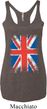Ladies UK Flag Tanktop Union Jack Tri Blend Racerback Tank Top