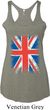 Ladies UK Flag Tanktop Union Jack Tri Blend Racerback Tank Top
