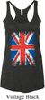 Ladies UK Flag Tanktop Union Jack Tri Blend Racerback Tank Top