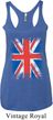 Ladies UK Flag Tanktop Union Jack Tri Blend Racerback Tank Top