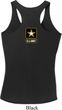 Ladies US Army Back Print Dry Wicking Racerback