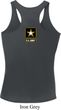 Ladies US Army Back Print Dry Wicking Racerback