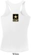 Ladies US Army Back Print Dry Wicking Racerback