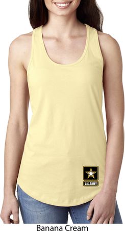 Ladies US Army Bottom Print Ideal Racerback