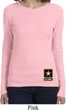 Ladies US Army Bottom Print Long Sleeve Shirt