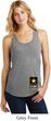 Ladies US Army Bottom Print Racerback Tank Top