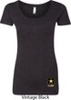 Ladies US Army Bottom Print Scoop Neck