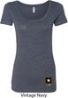 Ladies US Army Bottom Print Scoop Neck