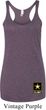 Ladies US Army Bottom Print Tri Blend Racerback