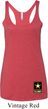 Ladies US Army Bottom Print Tri Blend Racerback
