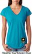Ladies US Army Bottom Print Tri Blend V-neck