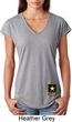 Ladies US Army Bottom Print Tri Blend V-neck