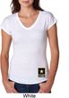 Ladies US Army Bottom Print Tri Blend V-neck