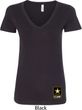 Ladies US Army Bottom Print V-neck