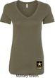 Ladies US Army Bottom Print V-neck
